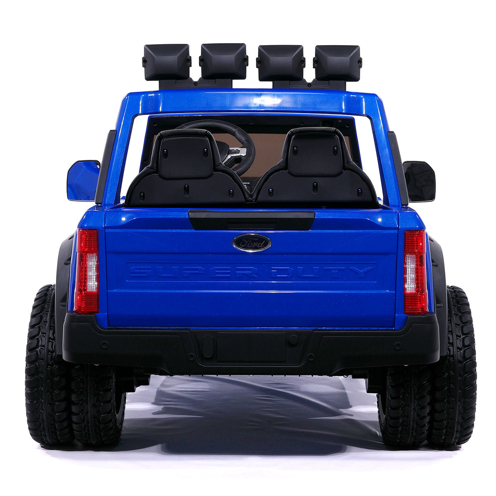 Moderno Kids Ford F450 Custom Edition 24V Kids Ride-On Car Truck with R/C Parental Remote | Blue