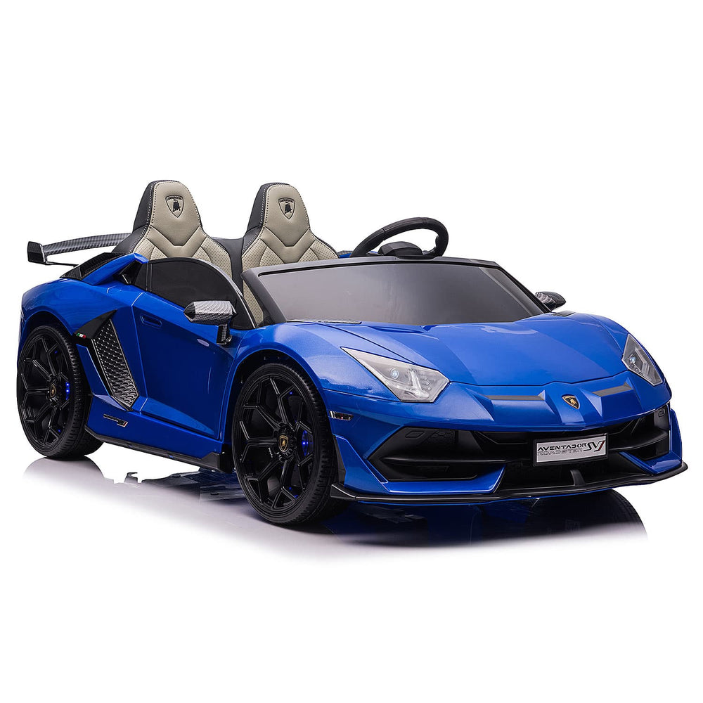 Moderno Kids Lamborghini Aventador SVJ 24V Kids Ride-On Car with R/C Parental Remote | Blue