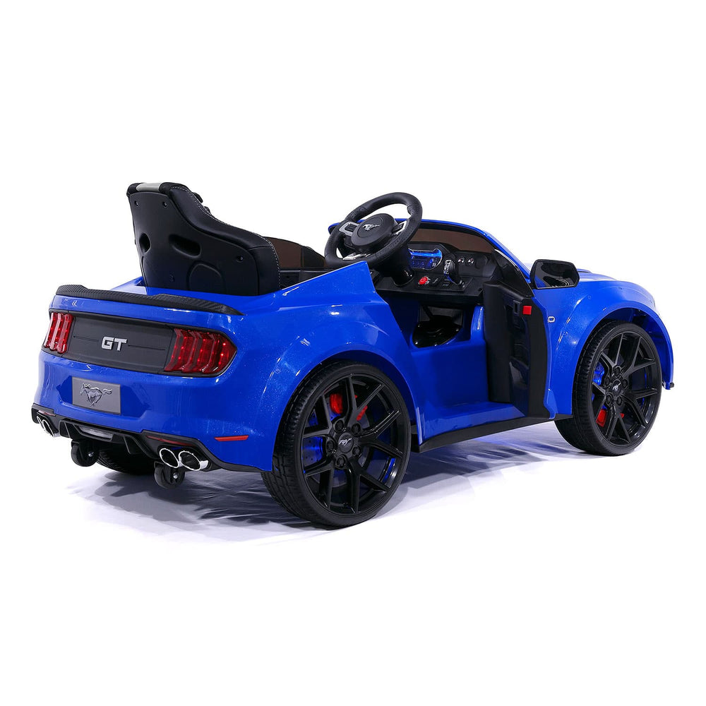 Moderno Kids Ford Mustang GT Custom Edition 12V Kids Ride-On Car with R/C Parental Remote | Blue