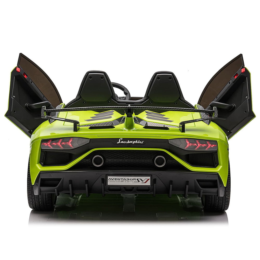 Moderno Kids Lamborghini Aventador SVJ 24V Kids Ride-On Car with R/C Parental Remote | Green