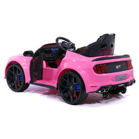 Moderno Kids Ford Mustang GT Custom Edition 12V Kids Ride-On Car with R/C Parental Remote | Pink