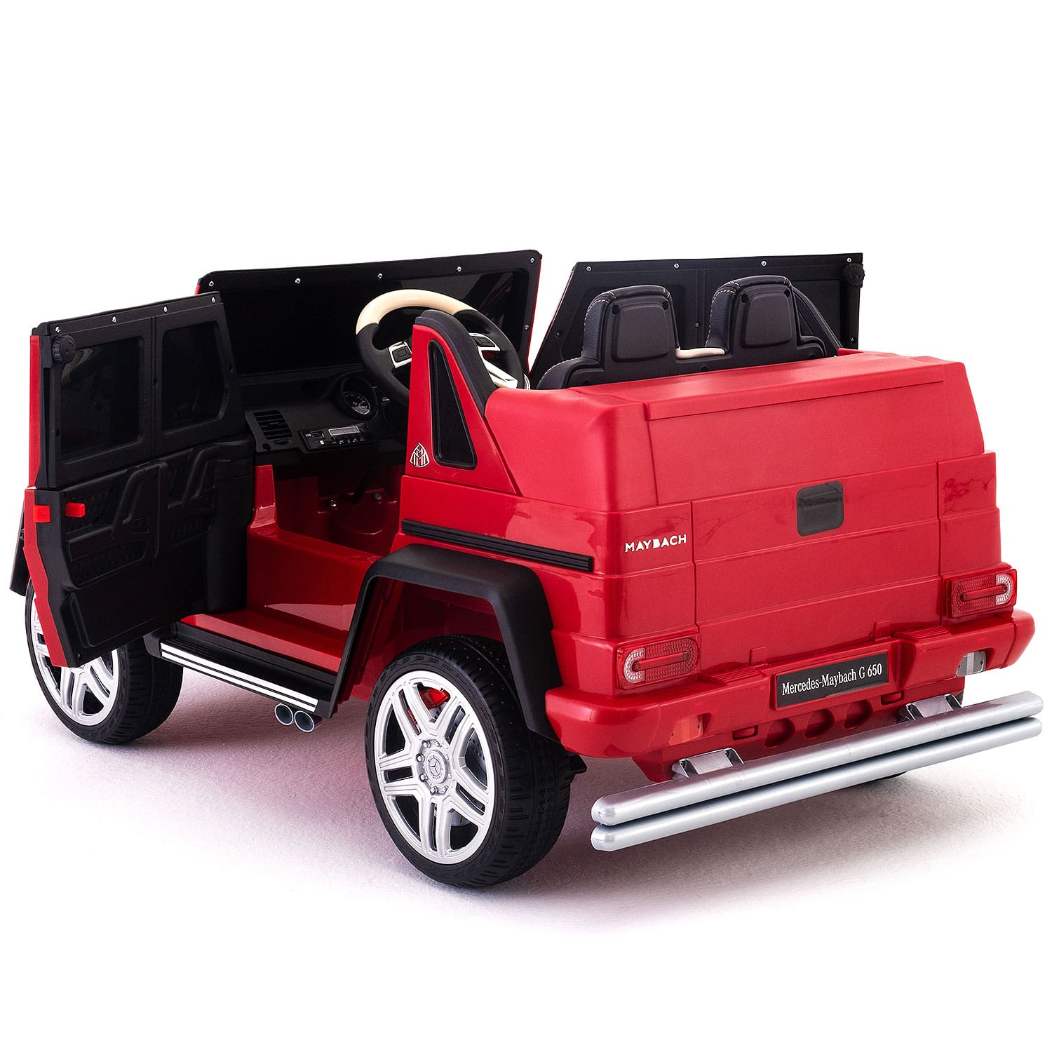 Moderno Kids Mercedes Maybach G650 12V Kids Ride-On Car with Parental Remote | Cherry Red