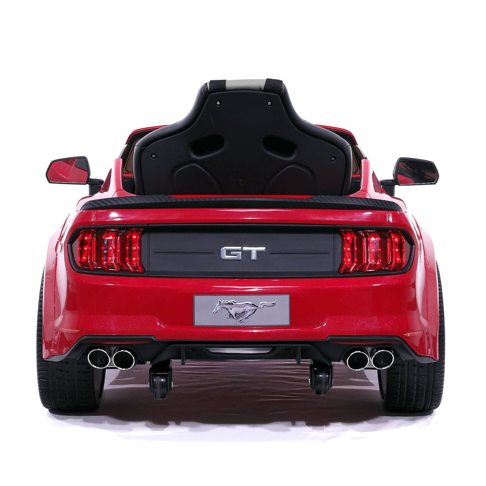 Moderno Kids Ford Mustang GT Custom Edition 12V Kids Ride-On Car with R/C Parental Remote | Cherry Red