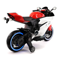Moderno Kids Street Racer 12V Electric Kids Ride-On Motorcycle | Red