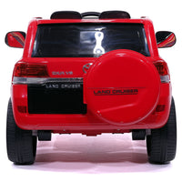 Moderno Kids Toyota Land Cruiser 12V Kids Ride-On Car with R/C Parental Remote | Red