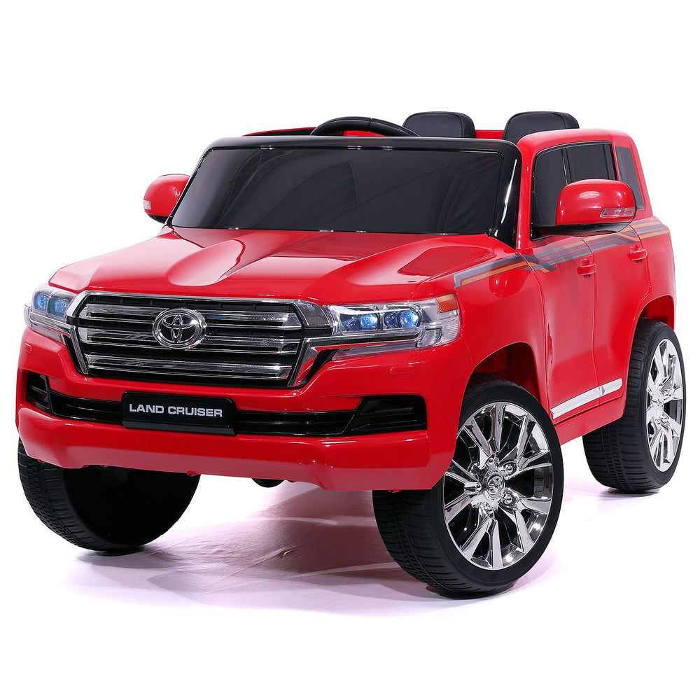 Moderno Kids Toyota Land Cruiser 12V Kids Ride-On Car with R/C Parental Remote | Red