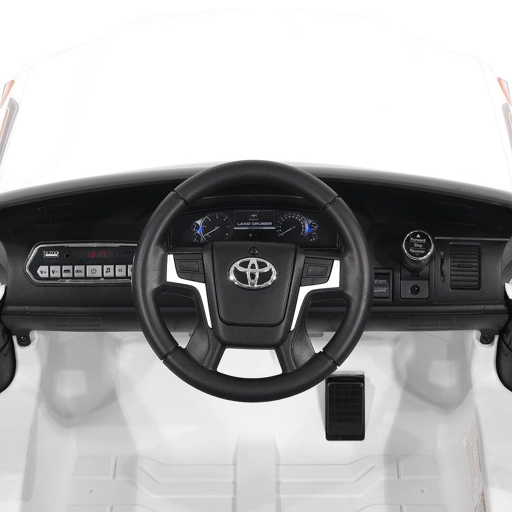 Moderno Kids Toyota Land Cruiser 12V Kids Ride-On Car with R/C Parental Remote | Red