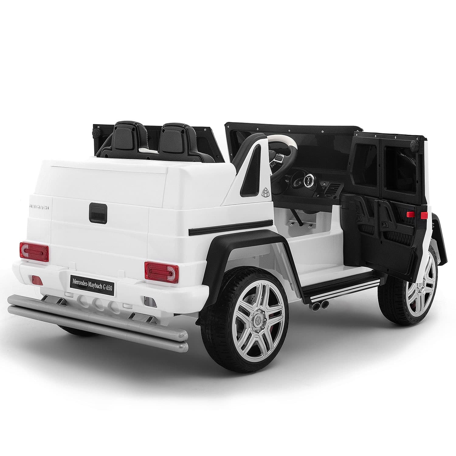Moderno Kids Mercedes Maybach G650 12V Kids Ride-On Car with Parental Remote | White