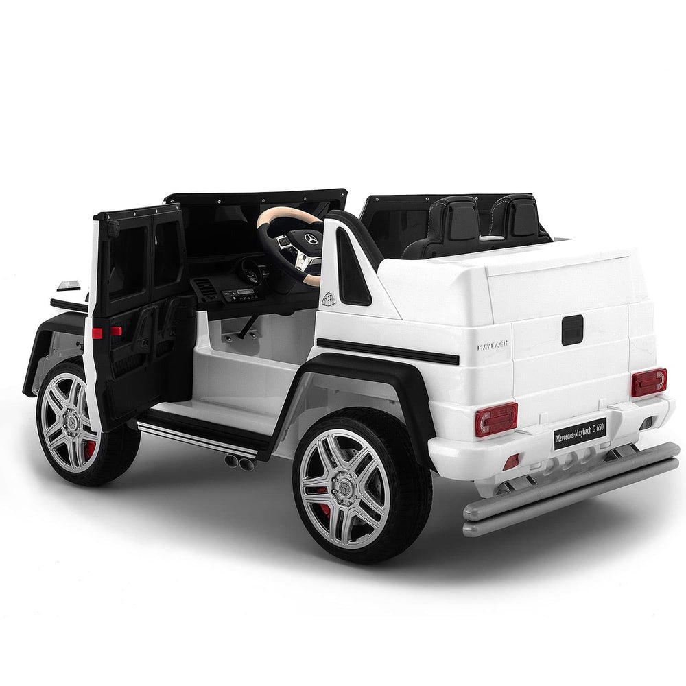 Moderno Kids Mercedes Maybach G650 12V Kids Ride-On Car with Parental Remote | White